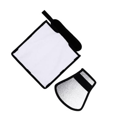Gadpiparty 2pcs Practical Camera Reflecting Plate Flashlight Light Barrier External Flash Reflector