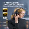 1MORE SonoFlow Pro HQ51 Wireless Over-Ear Headphones, Reduce Noise by Up to 45dB, Hi-Res Audio, 100H Playtime, App Control, Bluetooth 5.4, AI Clear Calls, Lightweight Fit for Travel Office, Matte Gray view 2