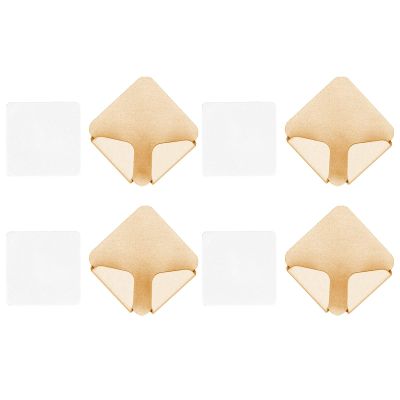 4pcs Adhesive Cable Clips Socket Shelfs, Punch no Power Cord Storage Bracket Self Adhesive Socket Plug Holder Organizer Rack for Home Gold