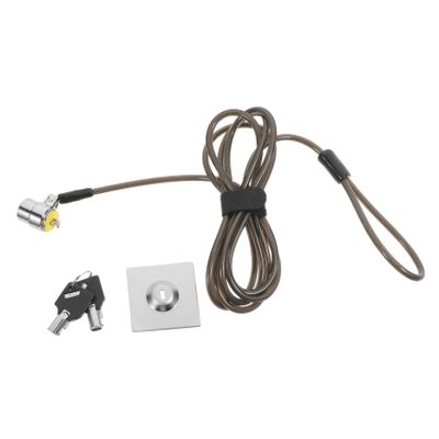 DOITOOL 2m Portable Laptop Lock with Key Thickened Steel Cable Security Lock for Notebook Desktop LCD Monitor and Projector Use