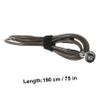 DOITOOL 2m Portable Laptop Lock with Key Thickened Steel Cable Security Lock for Notebook Desktop LCD Monitor and Projector Use view 2