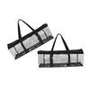 Mikinona 2pcs Plastic Organizer Bags Design Stackable Storage for Cd DVD Game Cases Capacity Reinforced Handles view 1