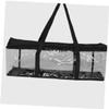 Mikinona 2pcs Plastic Organizer Bags Design Stackable Storage for Cd DVD Game Cases Capacity Reinforced Handles view 4