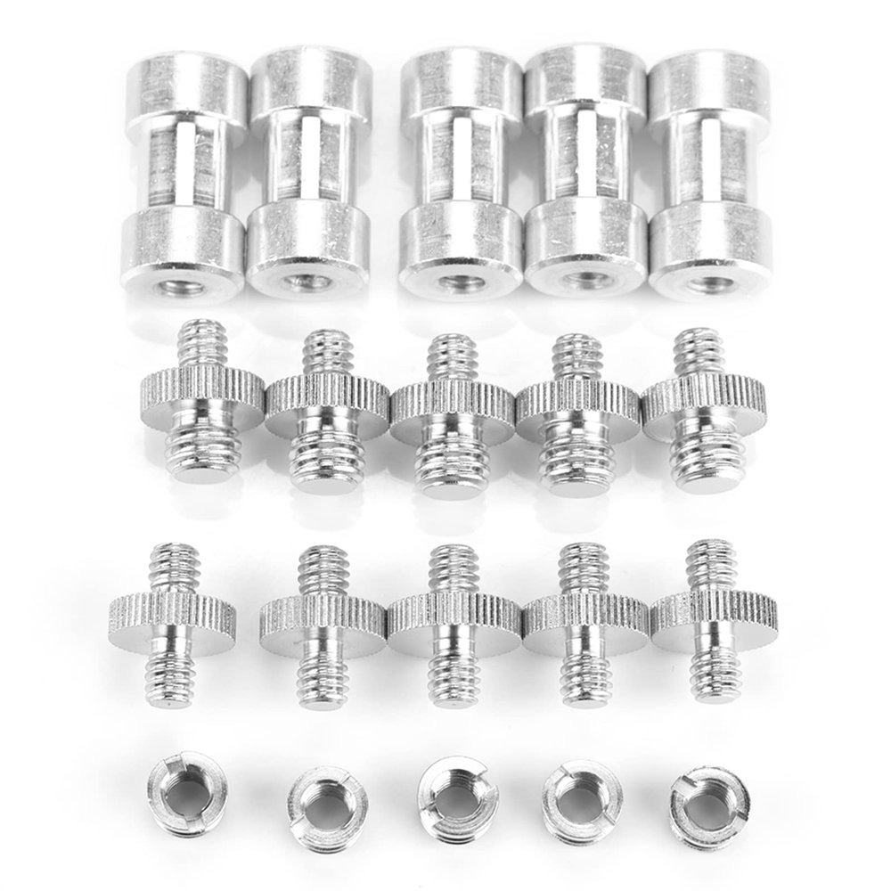 20pcs 1/4 3/8 Converter Adapter Screws Kit for Photography Accessories