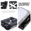 DOITOOL 2pcs Internal Hard Drive Mounting Kit for Optical Drive Bay Ssd Converter Open Design for Enhanced Heat Dissipation and Easy view 3