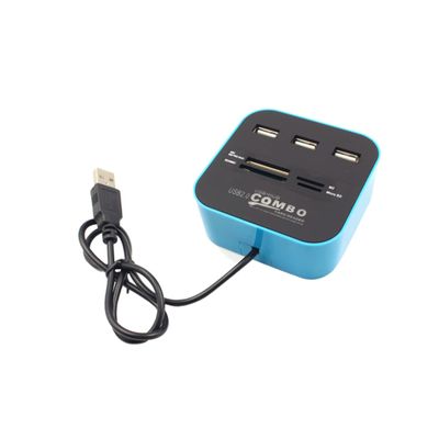 OSALADI Multi-Card Reader Hub USB Ports USB Compatible High Speed Data Connectivity