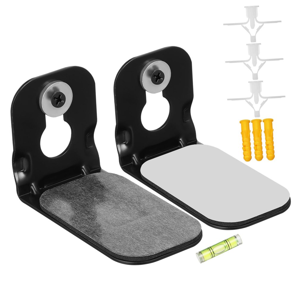 Artibetter 1pair Soundbar Wall Mount Bracket Adhesive Speaker Holder for Secure and Organized Setup Space-Saving Design Prevents Slipping Compatible with Various Audio Equipment