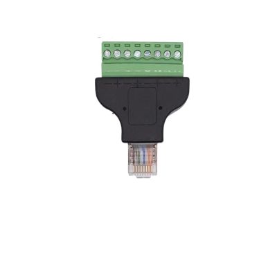 lowmountainswere 2/4/8PCS RJ45 Female to Screw Terminal 8 Pin Connector Ethernet Cable Extender Adapter Computer Related Connection(4pcs)