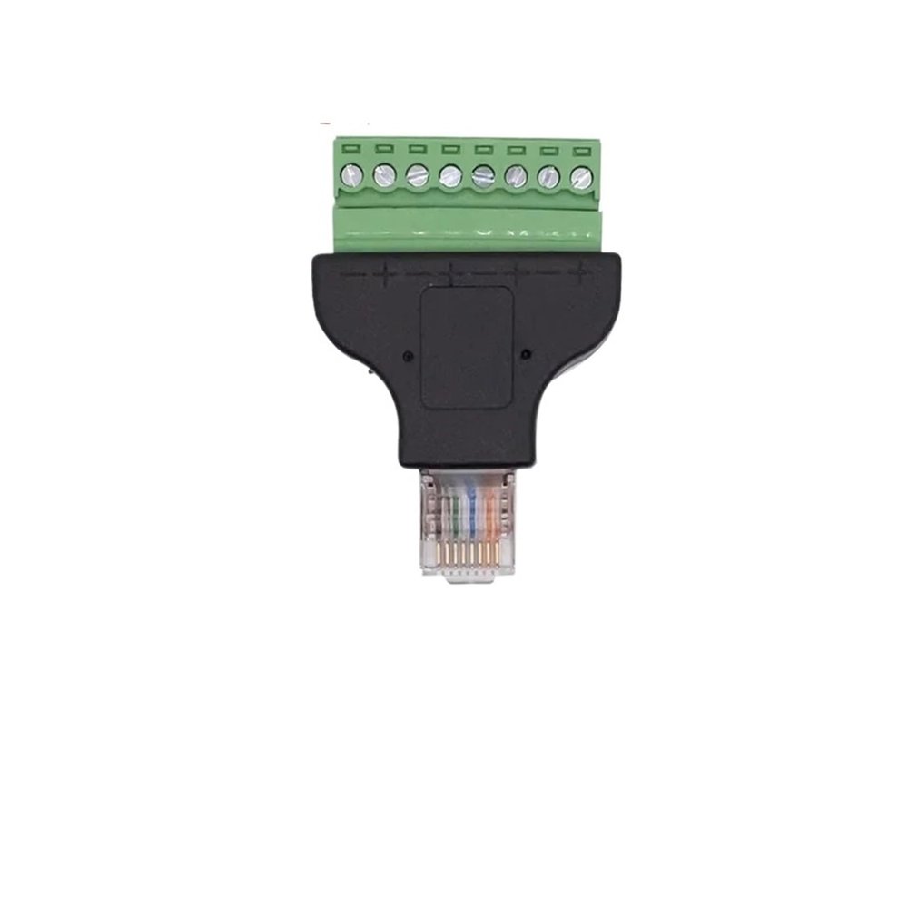 lowmountainswere 2/4/8PCS RJ45 Female to Screw Terminal 8 Pin Connector Ethernet Cable Extender Adapter Computer Related Connection(4pcs)