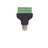 lowmountainswere 2/4/8PCS RJ45 Female to Screw Terminal 8 Pin Connector Ethernet Cable Extender Adapter Computer Related Connection(4pcs) view 1