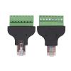 lowmountainswere 2/4/8PCS RJ45 Female to Screw Terminal 8 Pin Connector Ethernet Cable Extender Adapter Computer Related Connection(4pcs) view 2