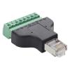 lowmountainswere 2/4/8PCS RJ45 Female to Screw Terminal 8 Pin Connector Ethernet Cable Extender Adapter Computer Related Connection(4pcs) view 4