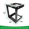 12U Wall Mount Open Frame 19 Inch Server Equipment Rack Wall Mountable Heavy Duty Design - Holds All Networking & AV Gear - Open Frame Includes 2 1U 12in Vented Shelves & Mounting screws(WALL RACK12U) view 2