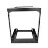 12U Wall Mount Open Frame 19 Inch Server Equipment Rack Wall Mountable Heavy Duty Design - Holds All Networking & AV Gear - Open Frame Includes 2 1U 12in Vented Shelves & Mounting screws(WALL RACK12U) view 3