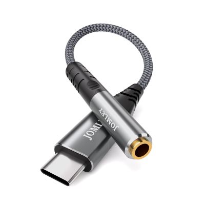 JOMLEY USB C to 3.5mm TRS Headphone Jack Adapter 3.3ft, USB Type C to 3.5mm AUX Female Audio Cord Compatible with iPhone 16/15 Pro Max, Samsung S24/S23/S22, iPad Pro, Pixel, MacBook