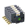 12mm TZ231 Label Tape Black On White Compatible with Models 231 131 631 335 3 5 Or 10 Pack for PTH110 Label Printer(5PK Black on Gold) view 1