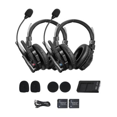 SYNCO XTALK XMax2 Wireless Intercom Headset System 2.4GHz 1640 feet 500 Meters Dual-Ear Team Communication Headset for Live Show Stage Performance Movie Shoot