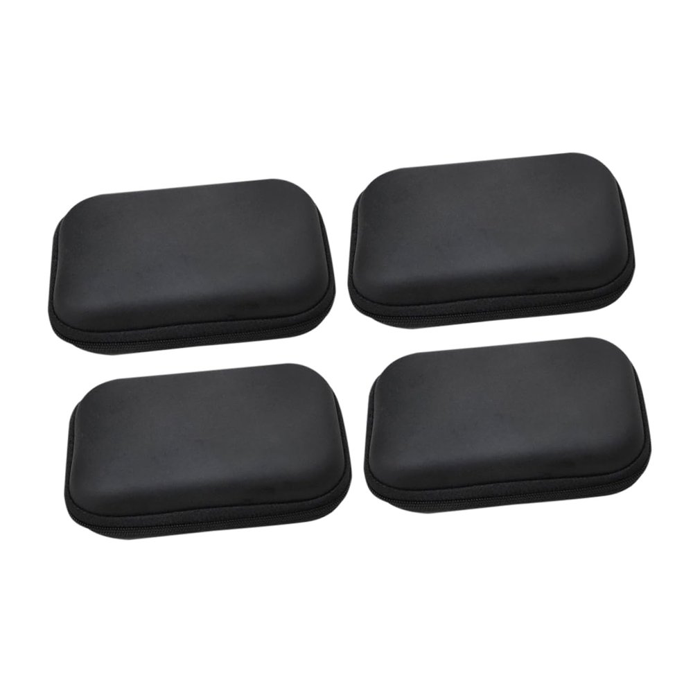 Angoily 4pcs Travel Digital Carrying Pouch Electronics Organizer Bag Zipper Ring Cable Management Bag No Odor
