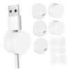 KALLORY 6pcs Effortless Desk Cable Management Magnetic Cable Holders for Cord Wrap Organization view 1