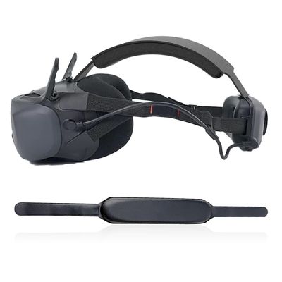 Soft Top Headband for DJI Goggles N3 Easy Wear Strap Comfort PU Leather and Soft Foam Padding Head Brace Belt Decompression Protective Headwear Accessory