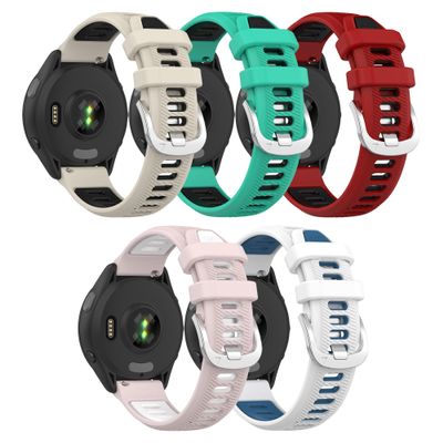 Band for Garmin Forerunner 265, 22mm Quick Release Silicone Replacement Band for Garmin Forerunner 255/ Venu 3/ Venu 2/ Vivoactive 4 (No Tracker)