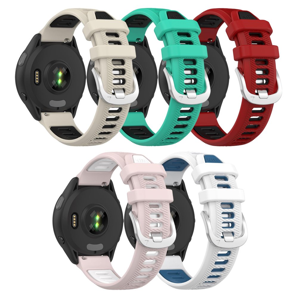 Band for Garmin Forerunner 265, 22mm Quick Release Silicone Replacement Band for Garmin Forerunner 255/ Venu 3/ Venu 2/ Vivoactive 4 (No Tracker)