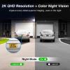 Onforu Floodlight Camera Outdoor, 2K Smart Home Security Camera Wired, 360 Surveillance Al Detection & Auto Tracking, 5500 Lumens Motion-Activated Flood Light Cam, Color Night Vision, 2-Way Audio view 4