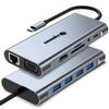 11-in-1 USB C Hub, Laptop Docking Station with RJ45 Gigabit Ethernet, 4K HDMI, 1080P VGA, SD/Micro SD Card Reader, 3.5 mm Audio Aux Jack, PD 100W Charging, Full Functional USB C Dongle view 1