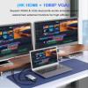 11-in-1 USB C Hub, Laptop Docking Station with RJ45 Gigabit Ethernet, 4K HDMI, 1080P VGA, SD/Micro SD Card Reader, 3.5 mm Audio Aux Jack, PD 100W Charging, Full Functional USB C Dongle view 4
