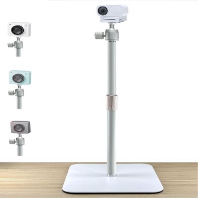 White Webcam Stand Holder Compatible with OBSBOT Meet 2/Meet SE and Insta360 Link 2C White Webcams
