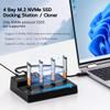 MAIWO 4 Bay NVMe Cloner Duplicator with Cooling Fan, USB4.0 NVMe PCIe Dock SSD Reader, Supports 1-to-3 Offline Clone & Software RAID,40Gbps High Speed, Backward Compatible Thunderbolt 4/3 view 2