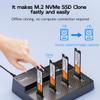 MAIWO 4 Bay NVMe Cloner Duplicator with Cooling Fan, USB4.0 NVMe PCIe Dock SSD Reader, Supports 1-to-3 Offline Clone & Software RAID,40Gbps High Speed, Backward Compatible Thunderbolt 4/3 view 4