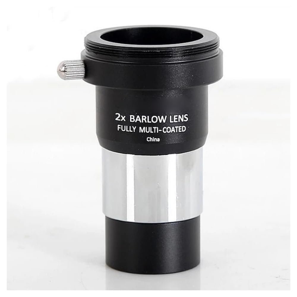 1.25 Inches Metal 2X Magnifying Mirror Astronomical Telescope Accessories for Belt External Thread