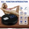 M-Amazup CD Player Portable, Rechargeable Portable CD Player with Dual Speakers and Anti Skip,CD,Dual Bluetooth,FM Transmission,USB,AUX,LCD Display,Backlit Button,Repeat,10 Speeds,Fabric Black view 2