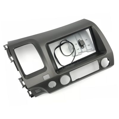Angoily Car Stereo Frame Kit for Double DIN 2DIN DVD Player Mounting Trim Bezel Easy Dash Installation Black