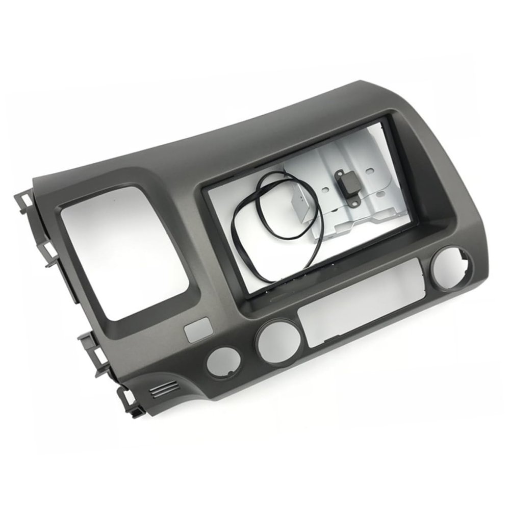 Angoily Car Stereo Frame Kit for Double DIN 2DIN DVD Player Mounting Trim Bezel Easy Dash Installation Black