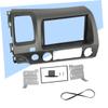 Angoily Car Stereo Frame Kit for Double DIN 2DIN DVD Player Mounting Trim Bezel Easy Dash Installation Black view 2