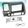 Angoily Car Stereo Frame Kit for Double DIN 2DIN DVD Player Mounting Trim Bezel Easy Dash Installation Black view 4
