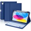 Hamile for iPad A16 11th 10th Generation Case with Keyboard - Wireless view 1