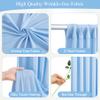 20x10FT Blue Backdrop Curtains with Lights for Parties,Wrinkle Free Wedding Photo Backdrop Curtains for Baby Shower Birthday Ceremony Reception Home Party Decorations-5ft x 10ft,4 Panels view 2