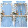 20x10FT Blue Backdrop Curtains with Lights for Parties,Wrinkle Free Wedding Photo Backdrop Curtains for Baby Shower Birthday Ceremony Reception Home Party Decorations-5ft x 10ft,4 Panels view 3