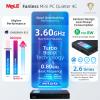 MeLE Fanless Mini PC with Win11 Pro, Quieter4C N150 DDR5 RAM 32GB 512GB SSD,Micro Desktop Computer,4K Triple Display via Dual HDMI & USB-C, WiFi/BT5.1, VESA Mount, Industrial & Business Use view 2