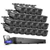 ANNKE 2MP Security Camera System, 32CH 3K Lite DVR Recorder with AI Human/Vehicle Detection, 24X 1080P (1920 x 1080) Bullet Wired Add-on Black Cams with 66ft Night Vision, IP67, 2TB HDD Included