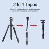 70 Inch Camera Tripod, Lightweight Compact Camera Mount Tripod Stand with Bag, 360 Degree Rotating Stabilizer, for Phones, DSLRs, Mirrorless Cameras, Load 6.6Lb view 2