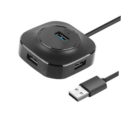 ARTIBETTER Hub Port Splitter for and Tablet High Speed Data Transfer Compact Silver Design Versatile Expansion for Multiple Devices