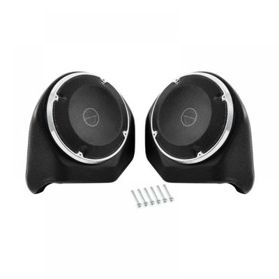 AXVEFHXB Motorcycle Trunk Speaker System with Backrest Compatible with Touring Models Compatible with Various 2014 to 2021 Motorcycles(Rings Chrome)