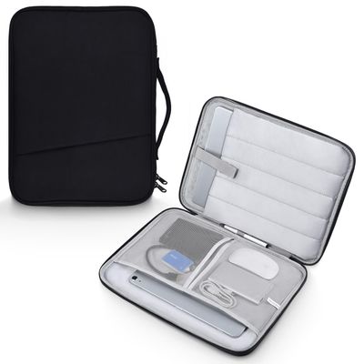 13 Inch Laptop Carrying Sleeve for 2025 Apple MacBook Air 13 Inch Laptop with M4 chip A3240, MacBook Air 13.6" M3 A3113 2024 / M2 A2681 2022 Protective Bag Case with Handle Pocket - Black