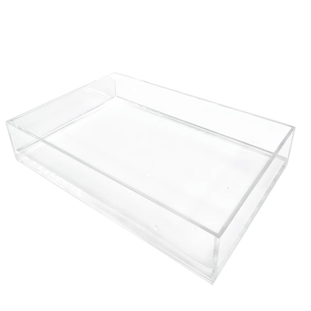 5MM/0.2IN Thickness Display Box, Acrylic Shallow Water Tank Transparent Water Tank, Underwater Shooting Props Food and Cosmetics Shooting Tray(15x10x5cm/5.9x3.9x2in)