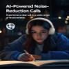 1MORE HQ20 Wireless On-Ear Headphones with Microphone, 85dB Safe Volume, 65H Playtime, Lightweight Foldable Bluetooth Headphones for School/Travel, Android and iOS Compatible, White view 2