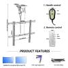 LIUZQWAED Motorized Ceiling TV Mount - 0-85 Flip Down Motorised TV Bracket, Electric TV Ceiling Mount with Remote Control and Switch Control, Motorised TV Lift Fits 32-70/50-90 Inch TVs(32-70in tv) view 2